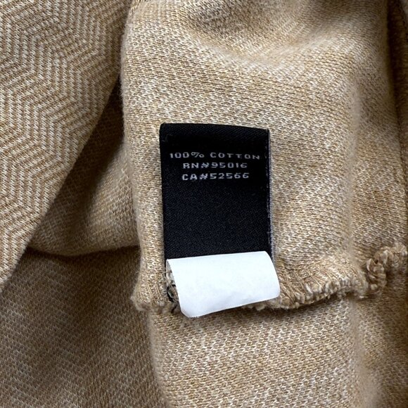 Straight‎ Down 1/4 Zip Pullover Sweater Beige Men's Large Golf Fall Casual - Picture 4 of 7